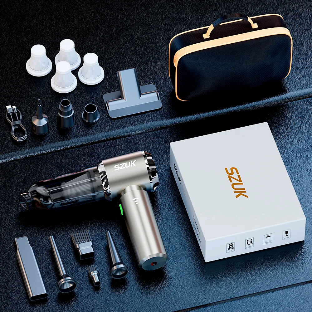 SZUK New Mini Car Vacuum Cleaner 985000Pa Wireless Vacuum Cleaner Powerful Suction - Image 12