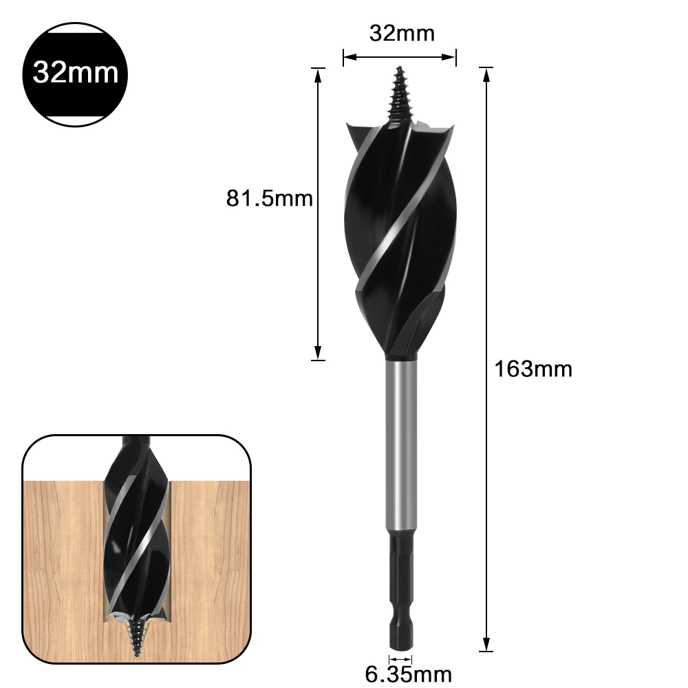 10mm-35mm Twist Drill Bit Set Wood Fast Cut Auger Drill Bit - Image 40