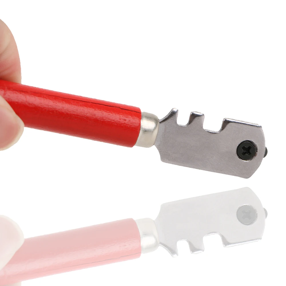 Professional Glass Tile Cutter Window Craft Wooden Handle 130mm For Hand Tool Diamond Tipped 1Pcs Portable Glass Cutter - Image 4