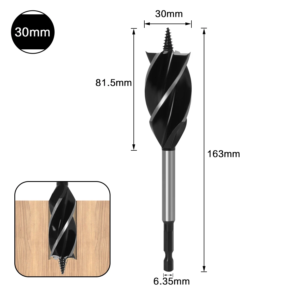10mm-35mm Twist Drill Bit Set Wood Fast Cut Auger Drill Bit - Image 39