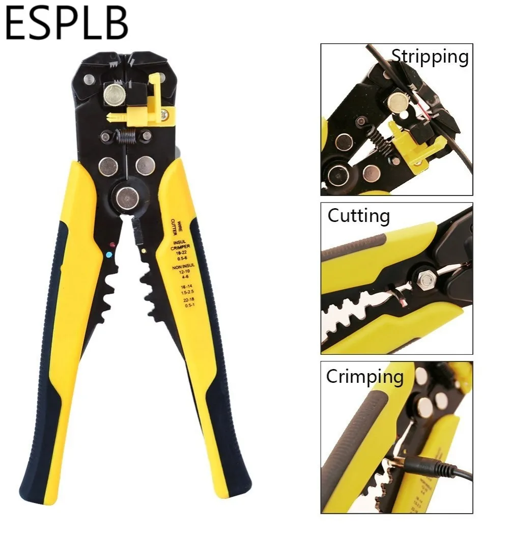 ESPLB Wire Stripper Self-adjusting Cable Cutter Crimper Automatic Wire Stripping Tool - Image 2