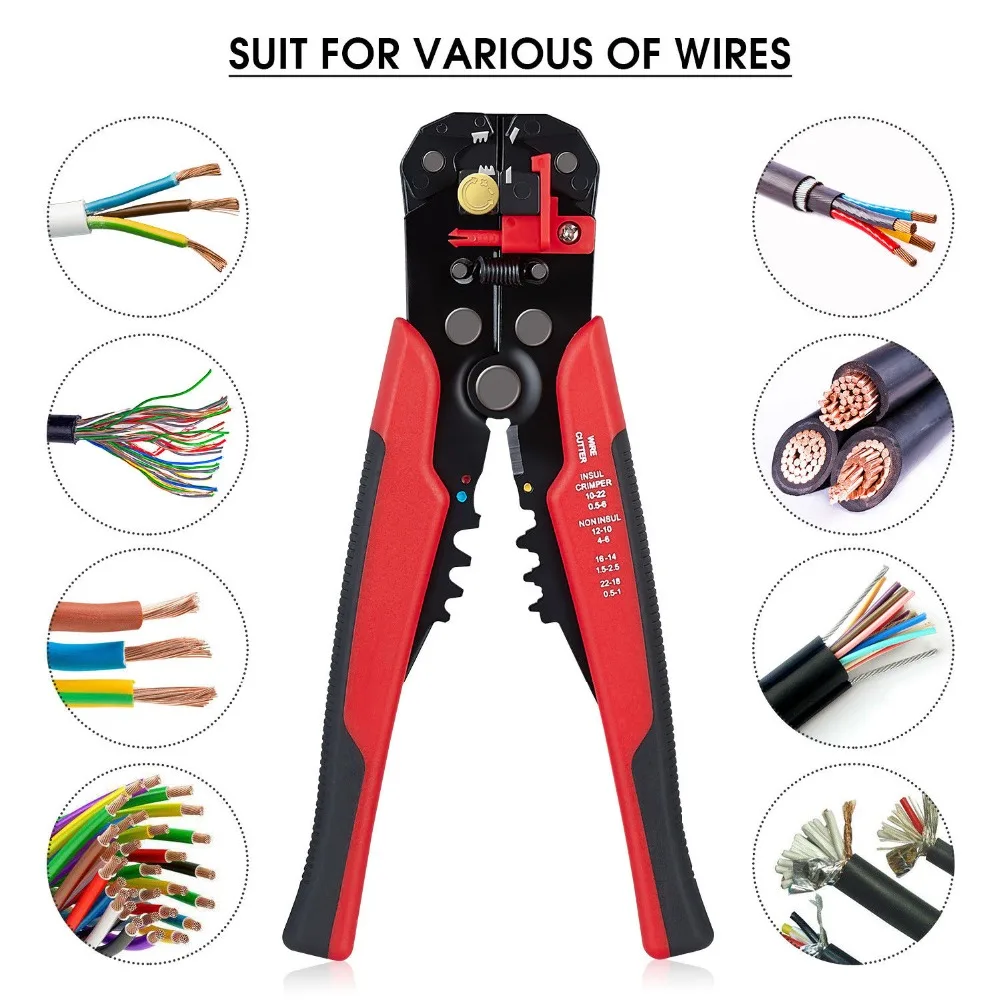 ESPLB Wire Stripper Self-adjusting Cable Cutter Crimper Automatic Wire Stripping Tool - Image 14
