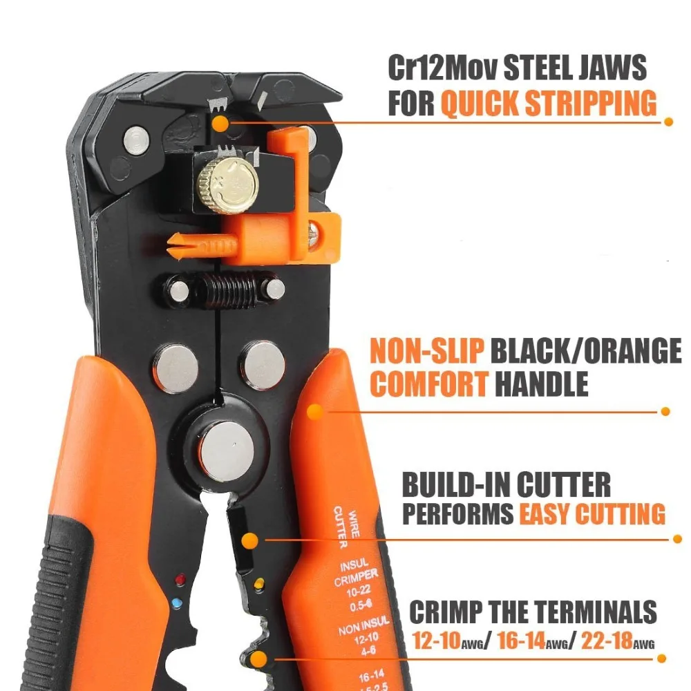 ESPLB Wire Stripper Self-adjusting Cable Cutter Crimper Automatic Wire Stripping Tool - Image 11