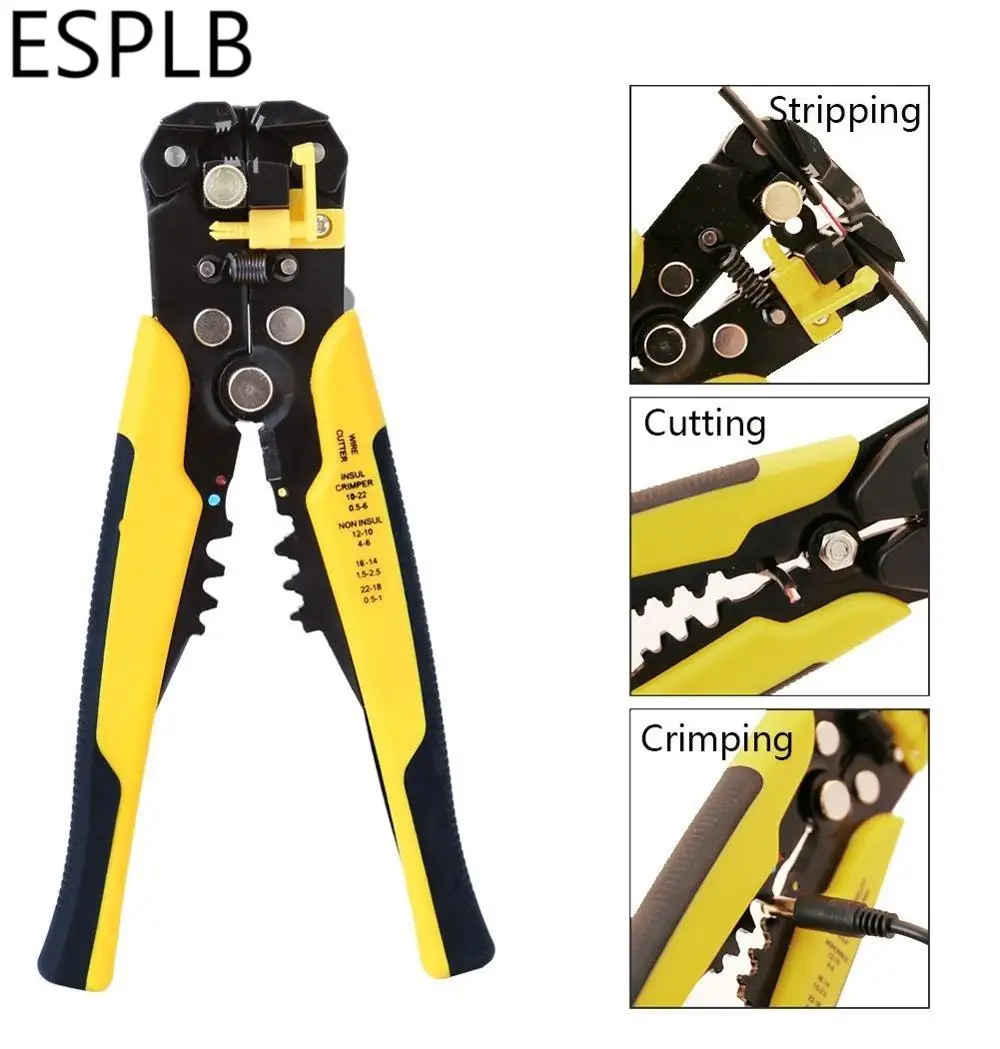 ESPLB Wire Stripper Self-adjusting Cable Cutter Crimper Automatic Wire Stripping Tool - Image 8