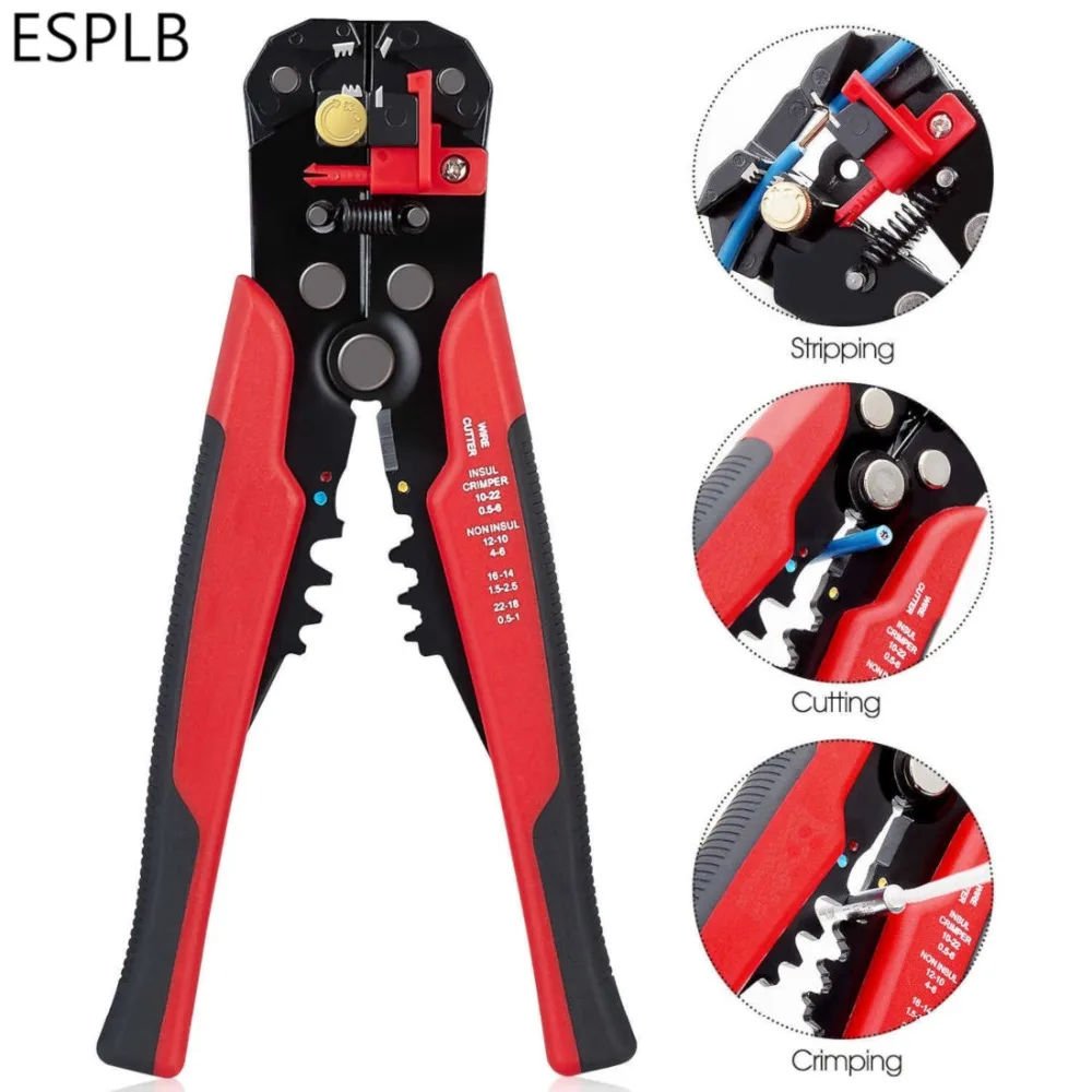 ESPLB Wire Stripper Self-adjusting Cable Cutter Crimper Automatic Wire Stripping Tool