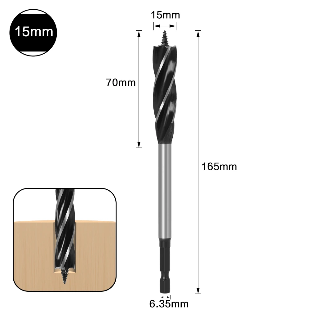 10mm-35mm Twist Drill Bit Set Wood Fast Cut Auger Drill Bit - Image 31