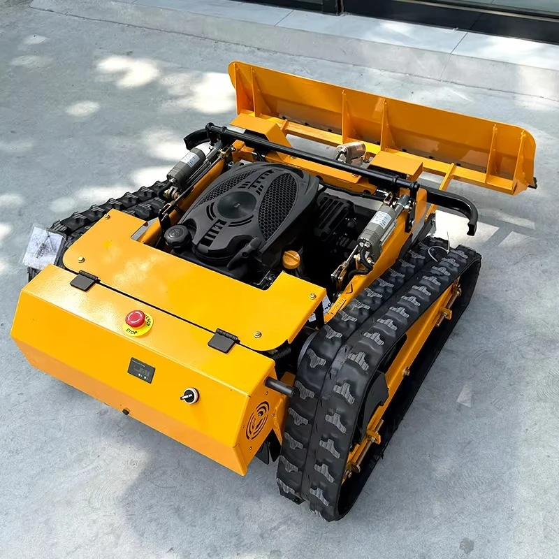 Customized Remote-controlled Lawn Mower Track Type Push Shovel Can Shovel Snow - Image 6