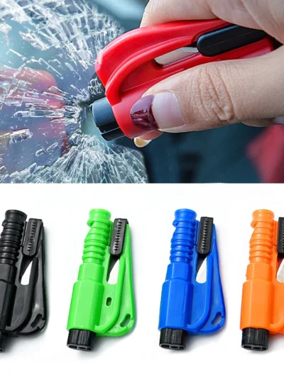Mini Safety Hammer Keychain Escape Car Life-saving Escape Hammer Window Broken Emergency Glass Breaker