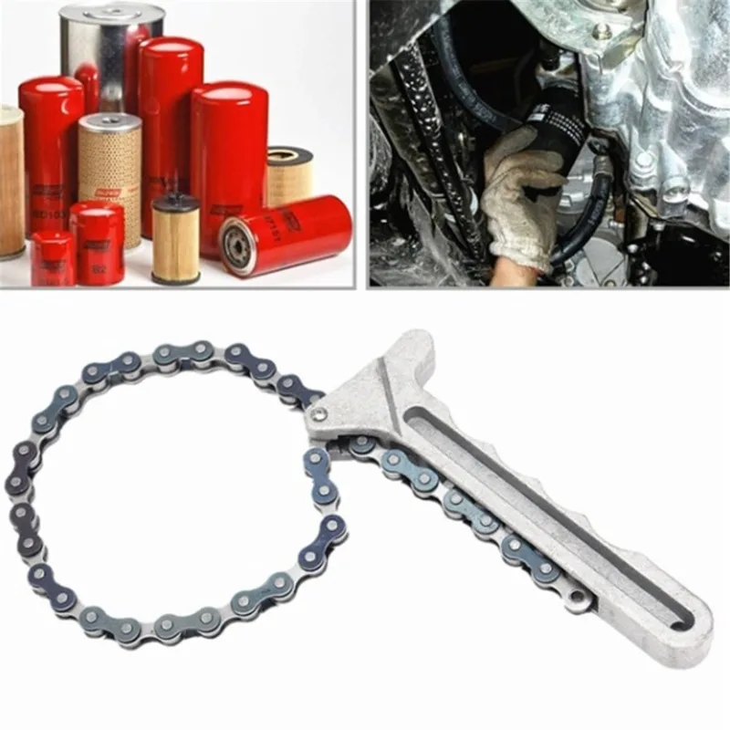 Universal Oil Chain Wrench Auto Engine Engine Oil Car Fuel Filter Filter Removal Tools
