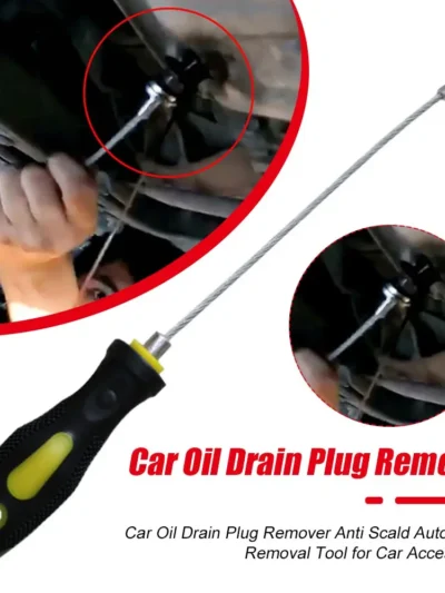 Oil Drain Plug Removal Tool Magnetic Oil Plug Remover Wrench Anti Scald Auto Car Oil Drain Wrench