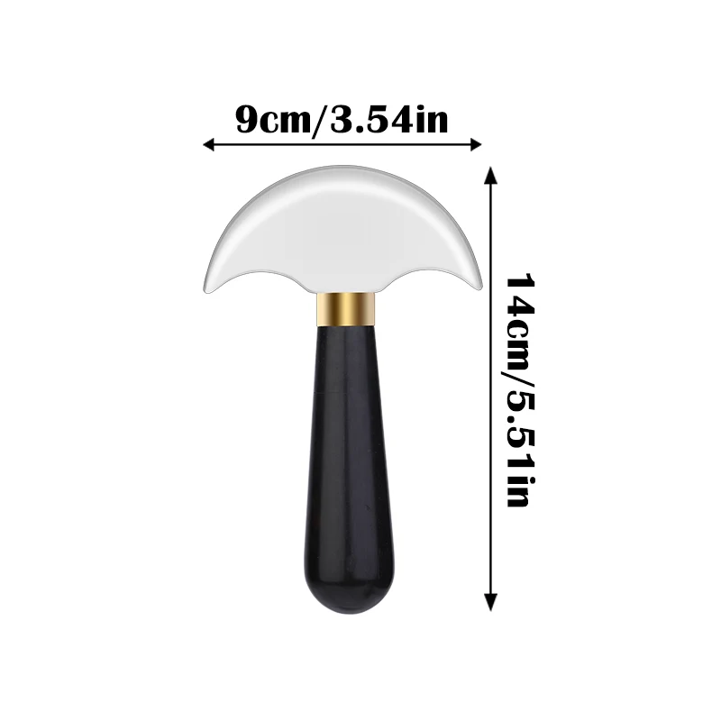 MIUSIE Professional Leather Knife Half Round Blade Leather Craft Knife - Image 9