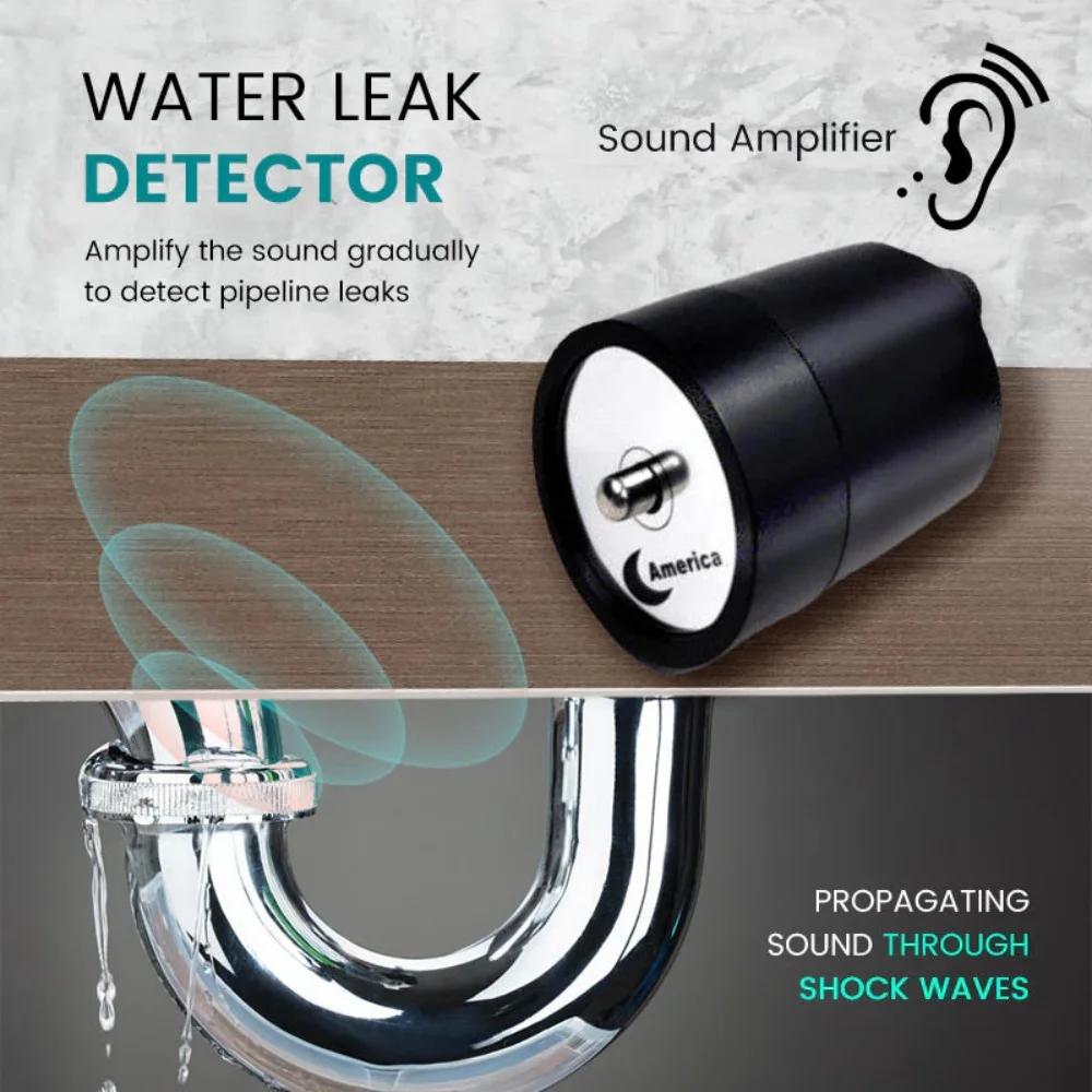 Water Leak Detector Multi-functional Sound Detector For Pipe Water Leak Suitable for leak detection of various construction pipe - Image 2