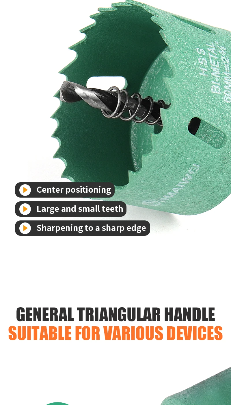 1 Pc 16-200mm Bimetal Wood Hole Saw Drill Bit HSS Steel New M42 Core Hole Saw - Image 12