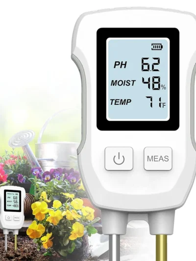 3 in 1 Digital LCD Soil Meter PH/Moisture/Temperature Soil Tester with Backlight for House Plants