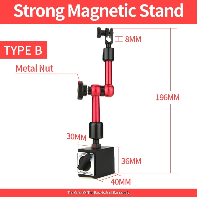 Dial Indicator Magnetic Holder Dial Bore Gauge Magnetic Stand Base Micrometer Measure Tools - Image 9