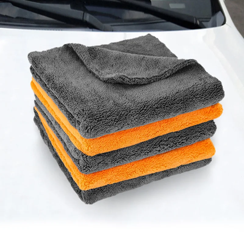 40X40cm Premium Microfiber Towels Car Care Washing Thicken Towel Car Detailing Drying Cloth - Image 2