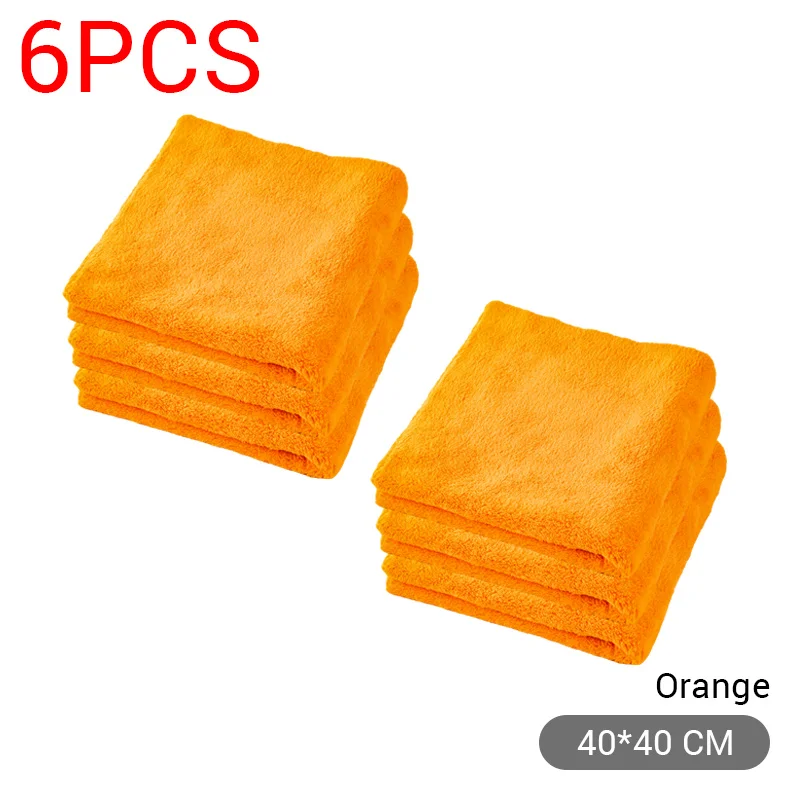 40X40cm Premium Microfiber Towels Car Care Washing Thicken Towel Car Detailing Drying Cloth - Image 13