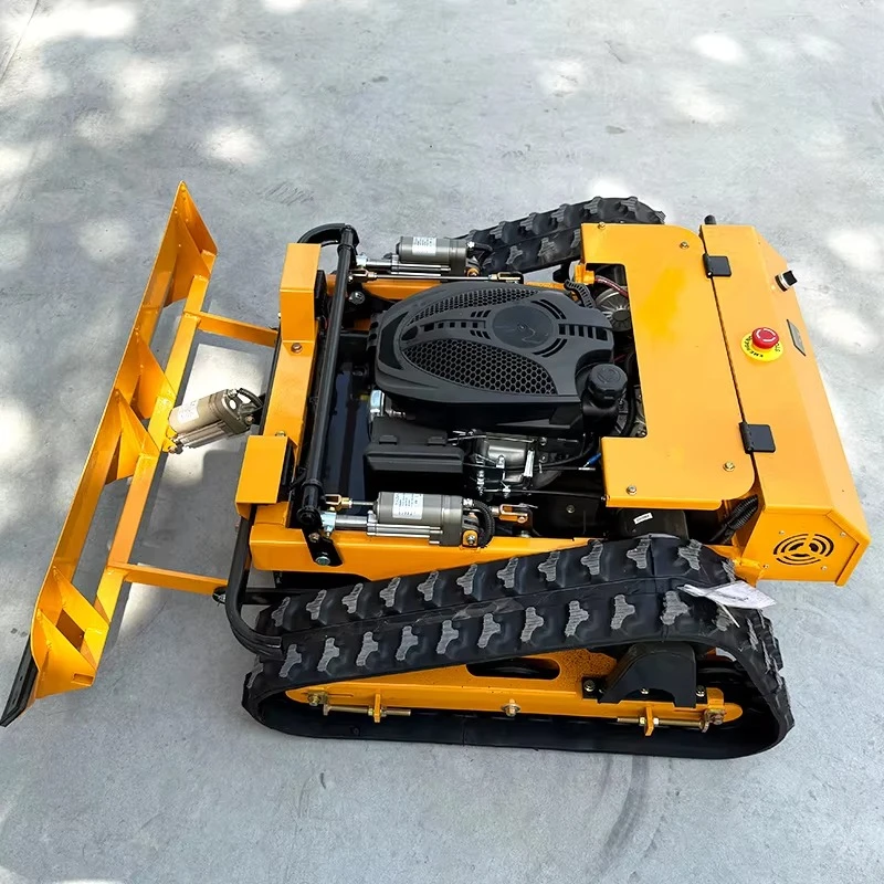 Customized Remote-controlled Lawn Mower Track Type Push Shovel Can Shovel Snow - Image 2