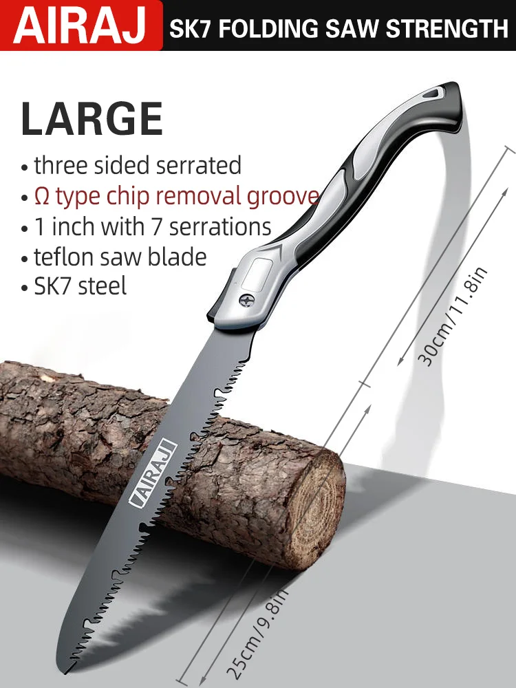 AIRAJ Folding Saw Woodworking Folding hacksaw Multifunction Cutting Wood - Image 9