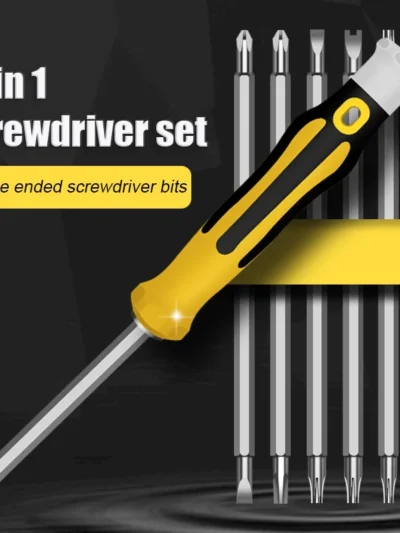 12 In 1 Screwdriver Set Magnetic Bit Cross Flat Shaped Screwdriver Head
