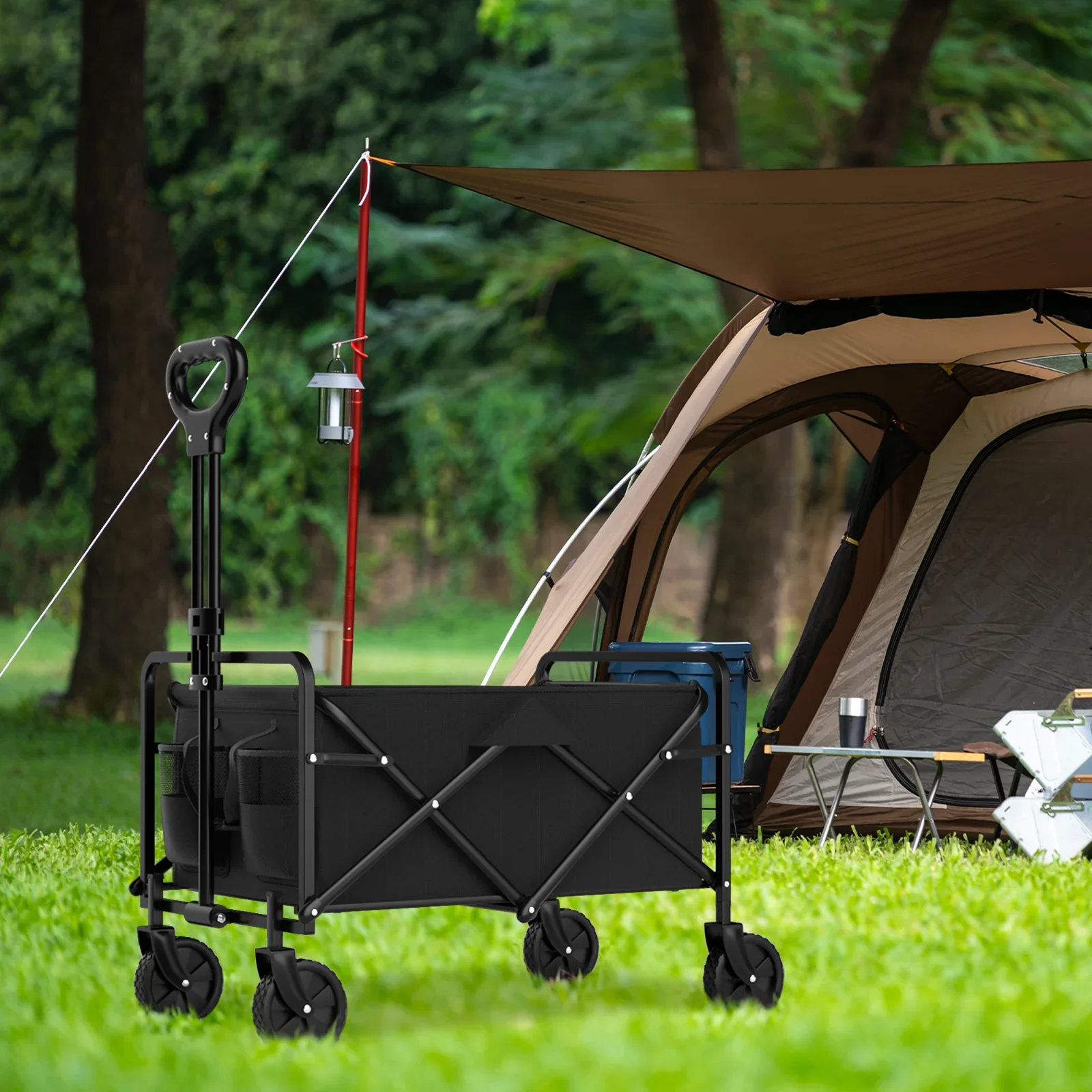 4-Wheel Foldable Garden Handcart - Image 12