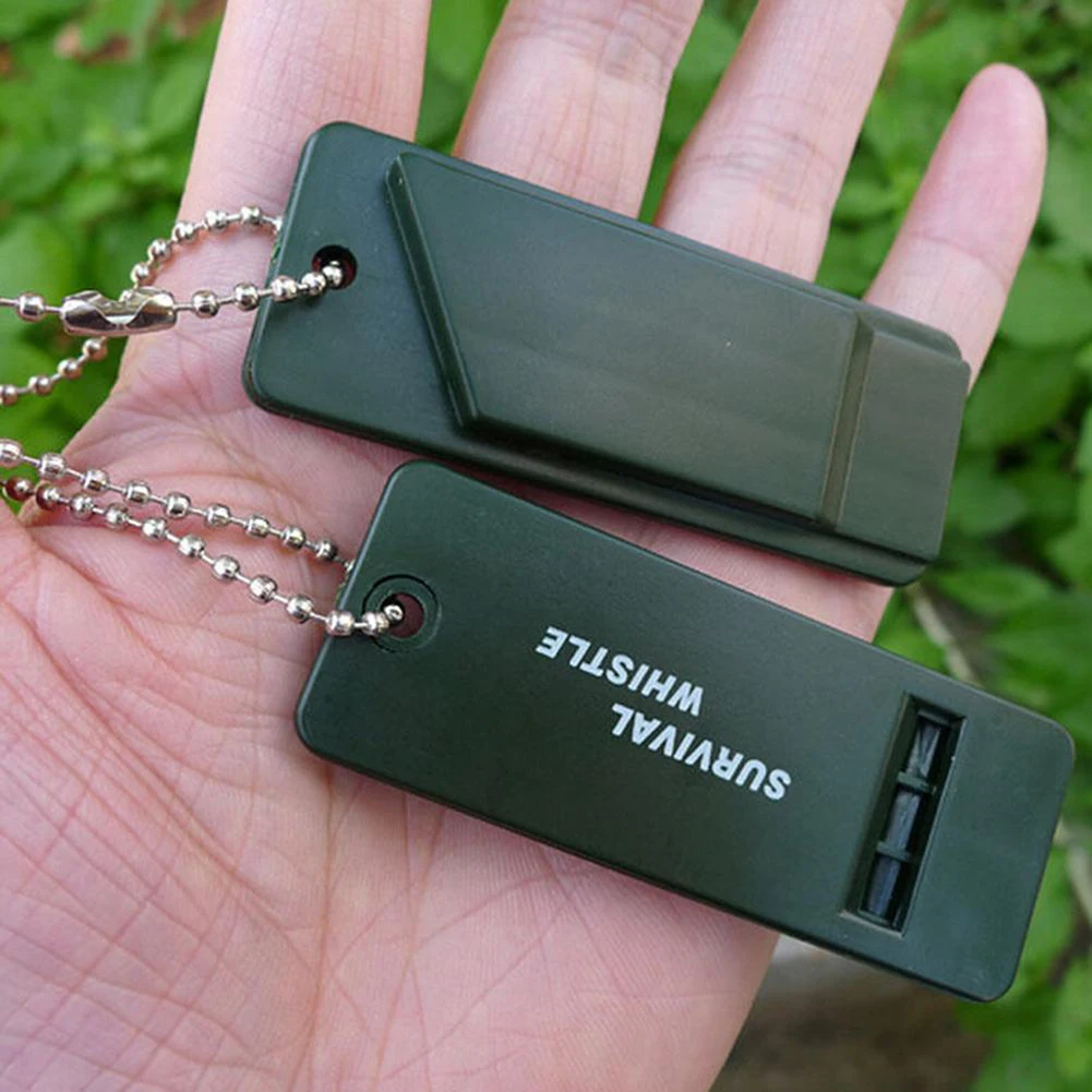 1-10PCS 3-Frequency Whistle High Decibel Survival Whistle Emergency Survival Tool - Image 4