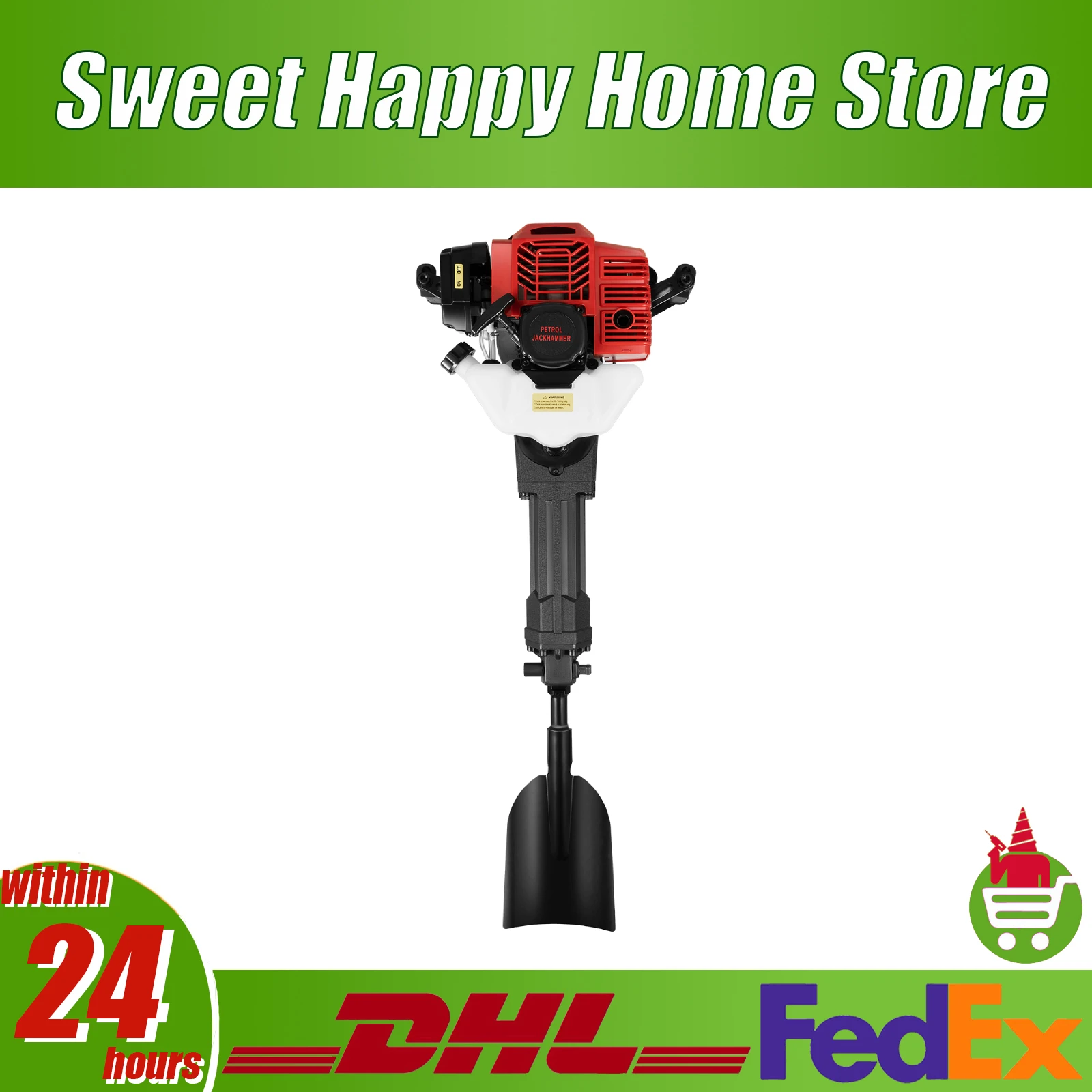 1900W 52cc Portable Garden Tree Digger Steel PP Garden Tree Digger 20-55