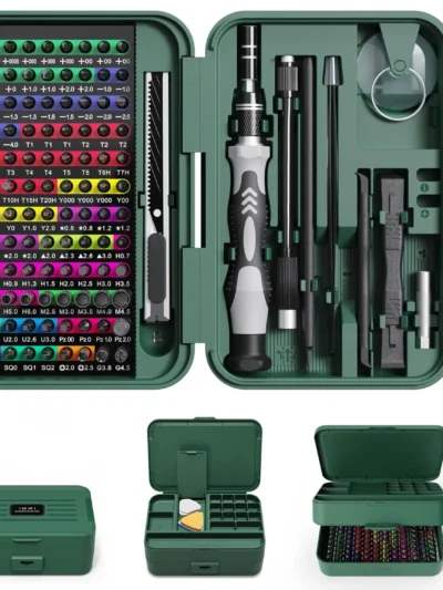 132 in 1 Precision Screwdriver Set Phillips Torx Magnetic Screwdriver Head with Storage Box 152 bit