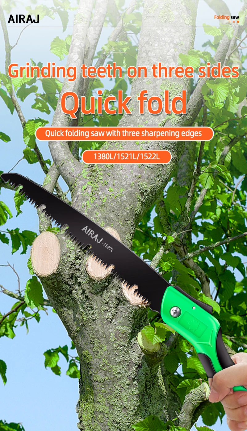 AIRAJ Multifunctional Folding Saw Steel Sharp And Wear-Resistant - Image 7