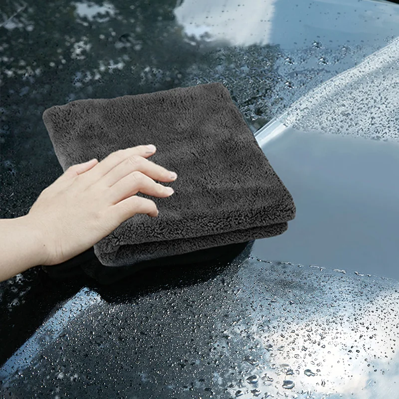 40X40cm Premium Microfiber Towels Car Care Washing Thicken Towel Car Detailing Drying Cloth - Image 5