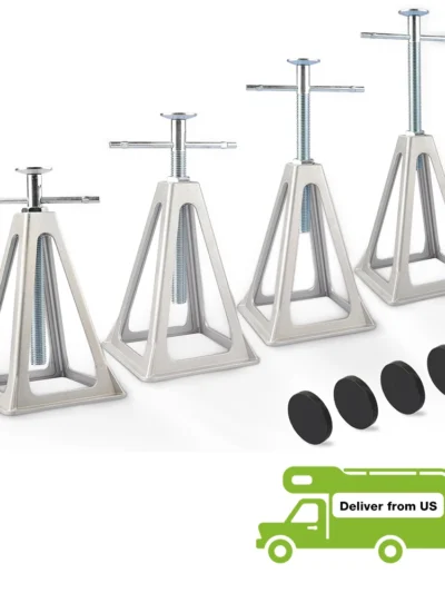 RV Stack Jack 4 Pack Aluminum Stabilizer With Cover For Camper And Trailer From 11inch To 17inch