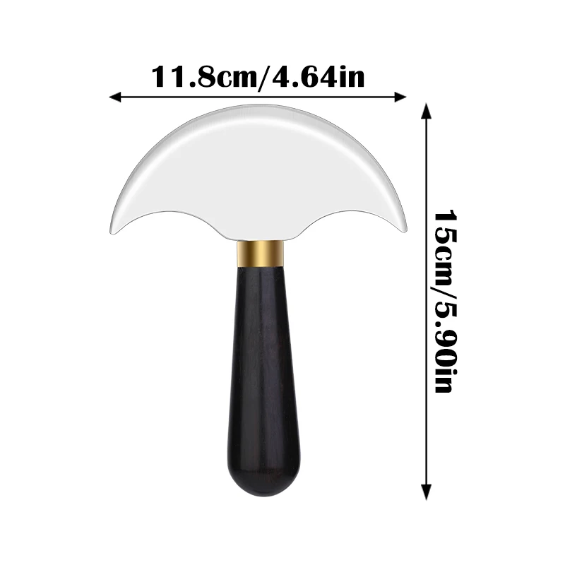 MIUSIE Professional Leather Knife Half Round Blade Leather Craft Knife - Image 8