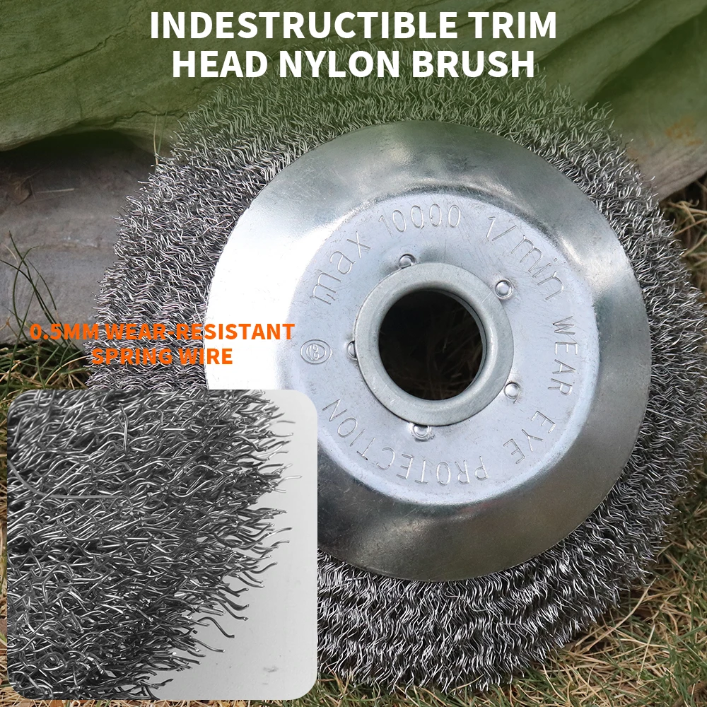 Landscaping Weeding Machine 6/8 Inch Weeder Rotary Weed Brush - Image 4