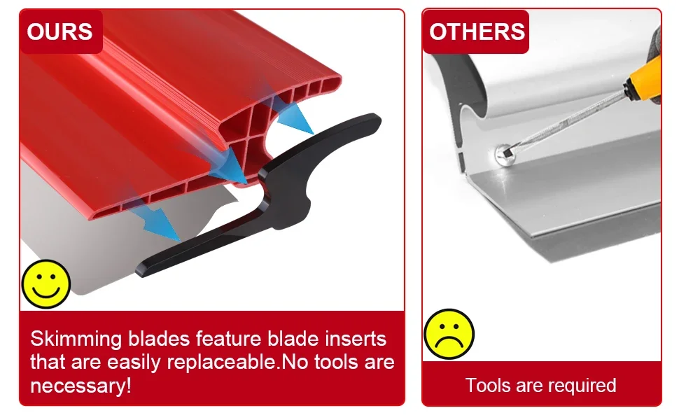 Skimming Blade Painting Finishing Smoothing Knock-Down Knife Durable Plastering Drywall Skimming Blade - Image 21