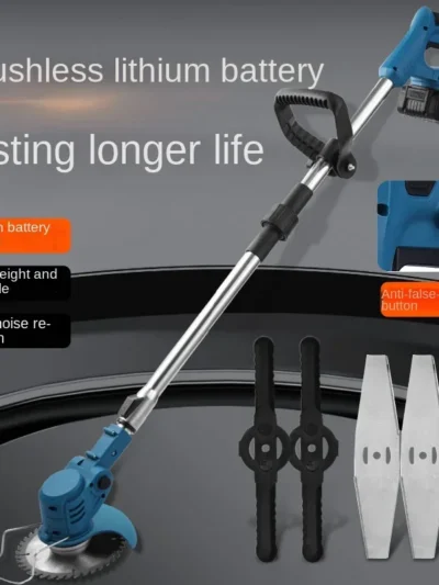 Cordless Lawn Mower Handheld Electric Grass Trimmer