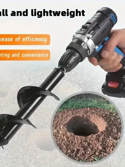 Garden auger bits for planting Solid steel auger for bulb and bedding