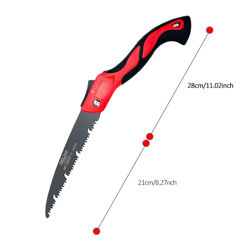 DELIXI ELECTRIC Folding Saw,SK5 steel One-button Folding Design - Image 2