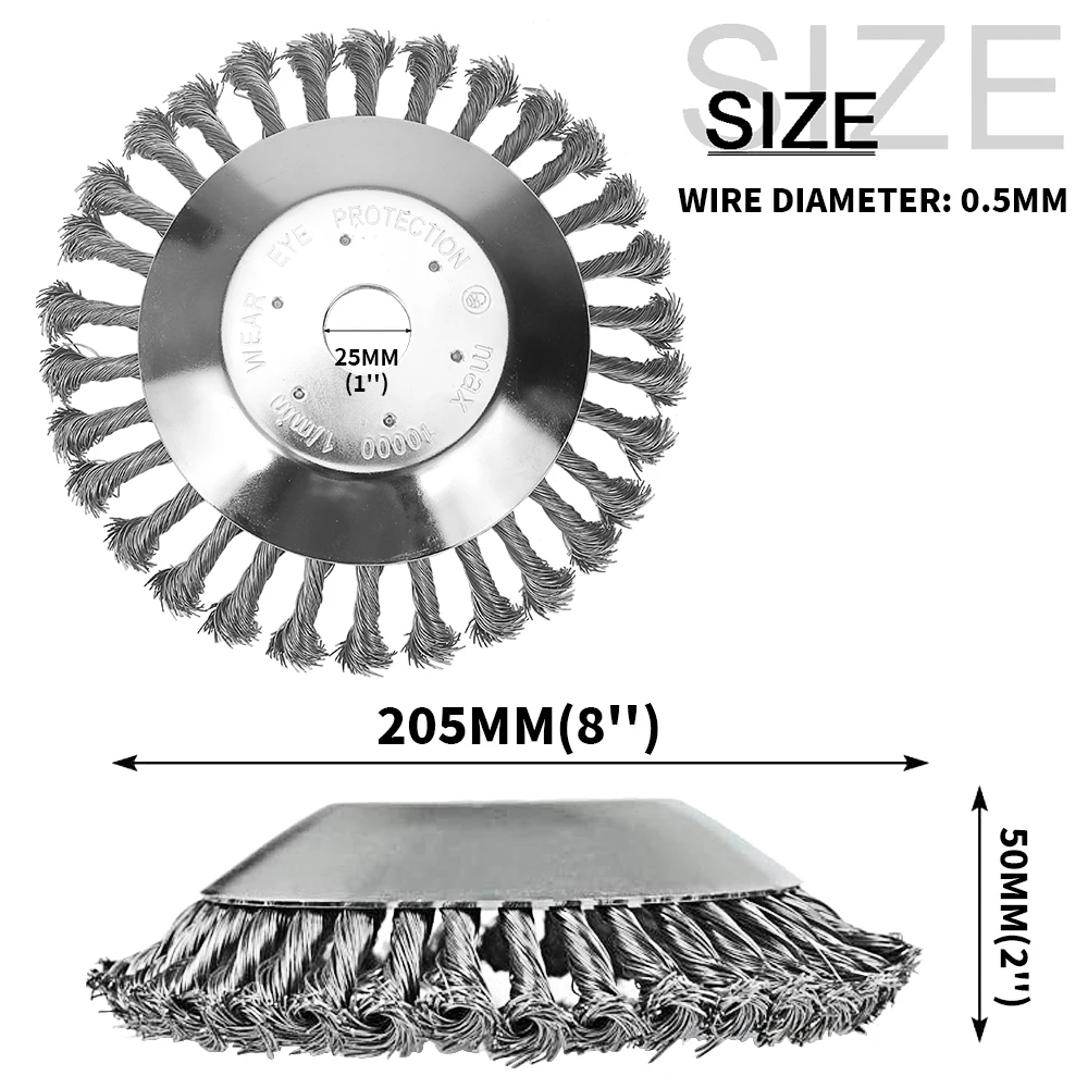 Landscaping Weeding Machine 6/8 Inch Weeder Rotary Weed Brush - Image 12