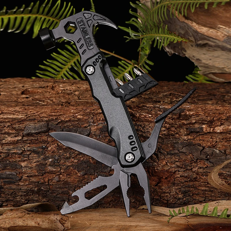 Multifunctional Pliers Multitool Claw Hammer Stainless Steel Tool - Image 8