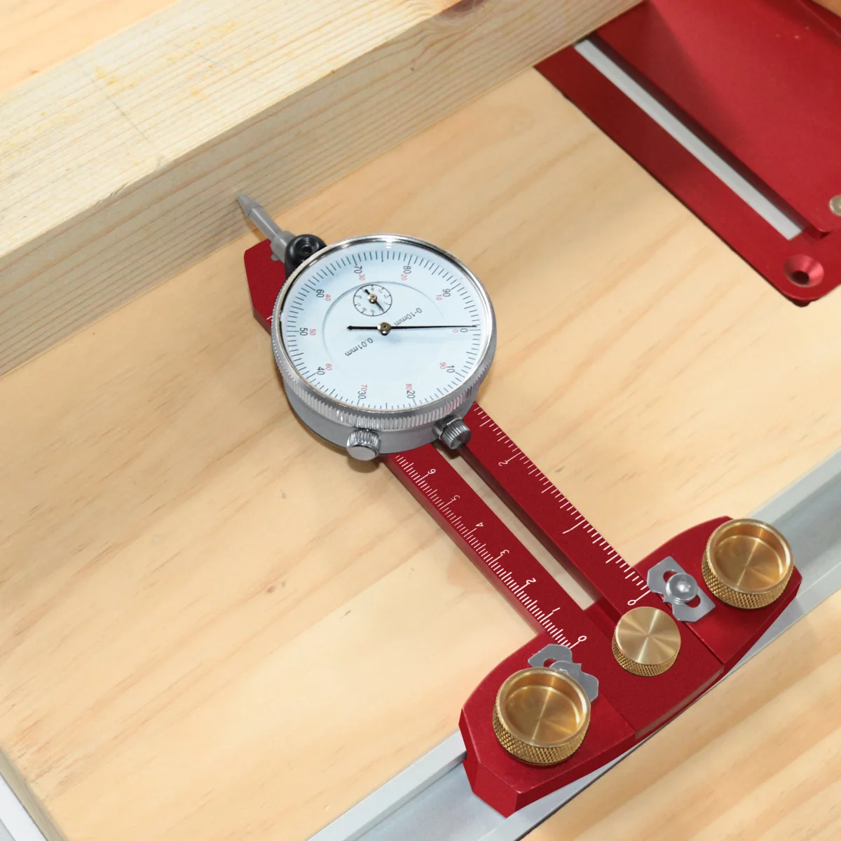 Table Saw Alignment Gauge Jig Guide with Dial Indicator For Aligning Calibrating Work Shop Machinery - Image 9