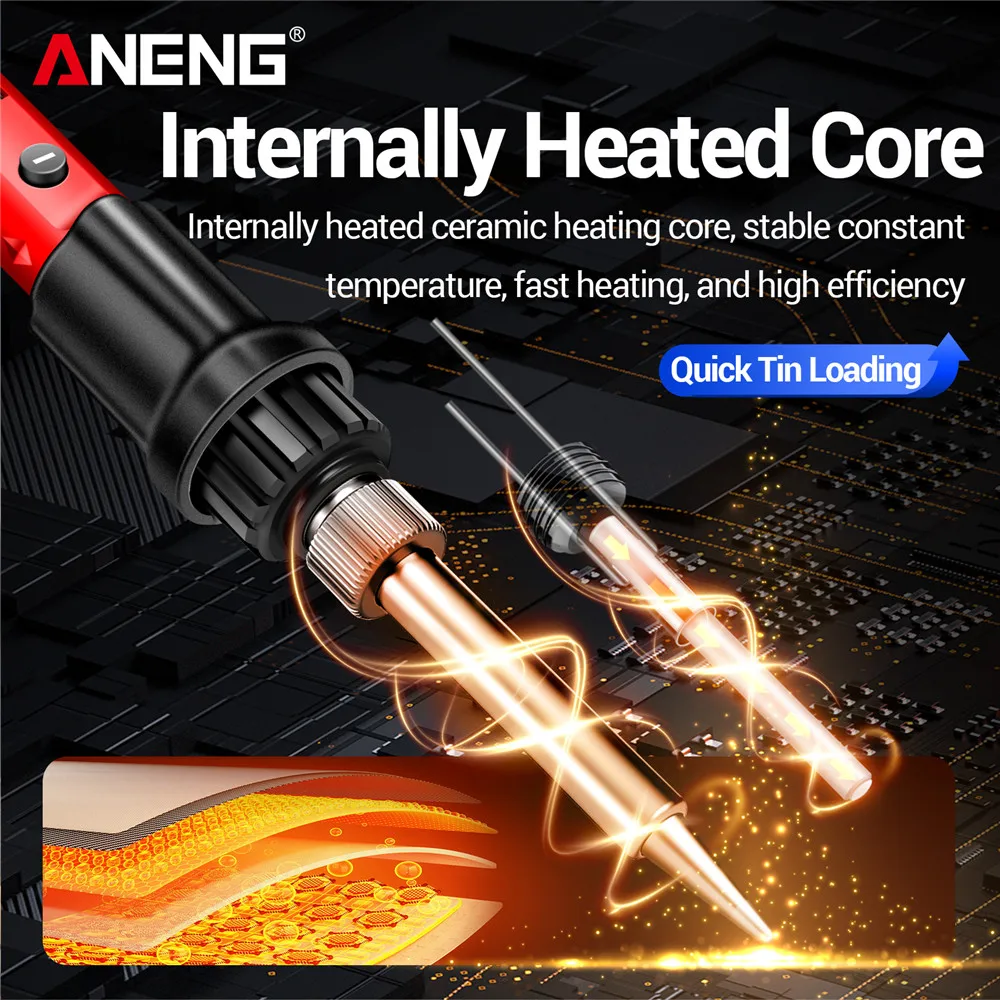ANENG Electric Soldering Iron SL105 Digital Display Adjustable Temperature SL104 Adjustment Knob - Image 12