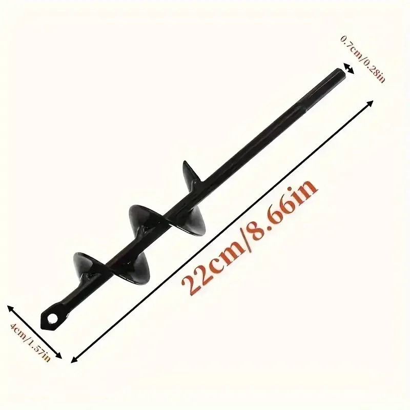 Garden auger bits for planting Solid steel auger for bulb and bedding - Image 3