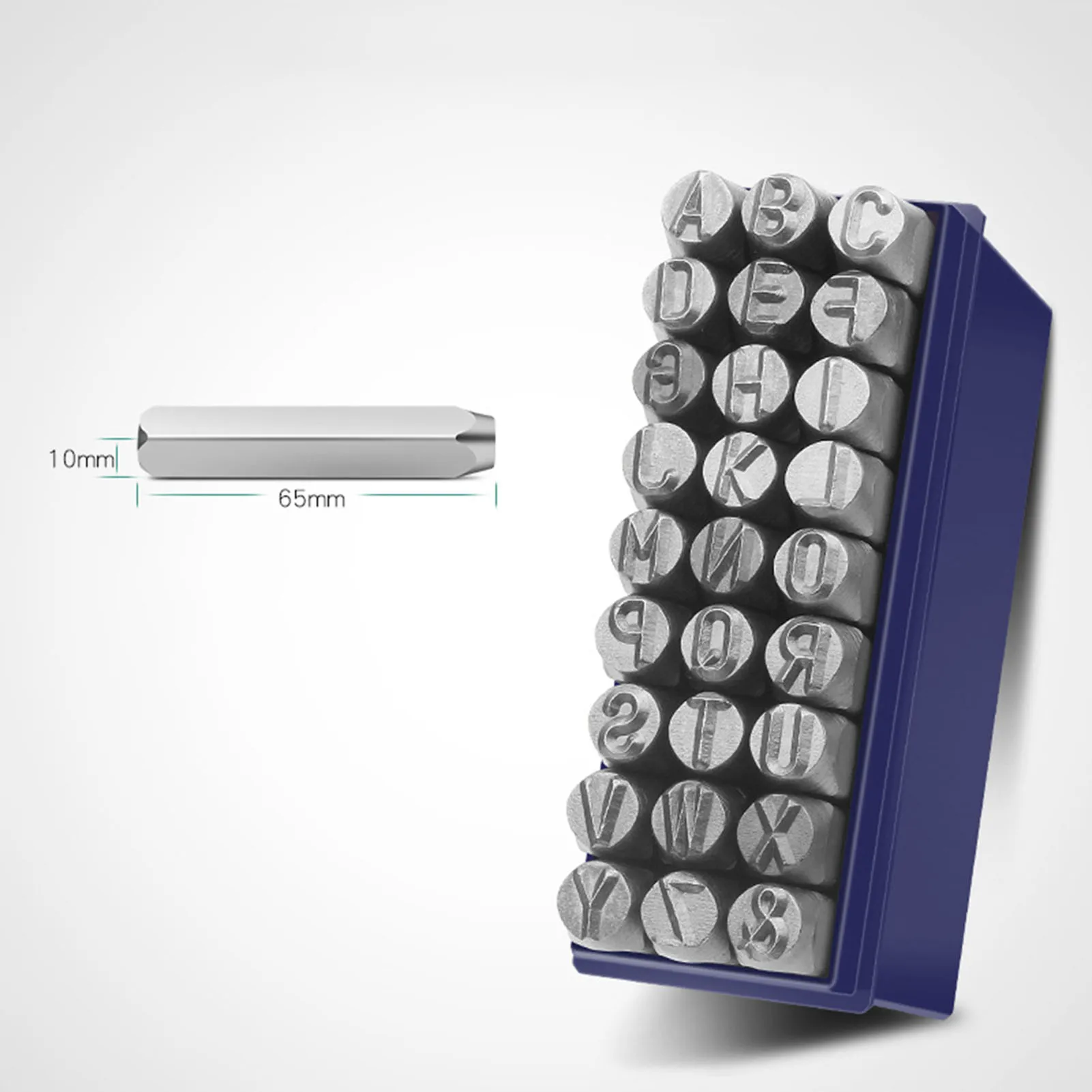 Steel Die Metal Stamping Kit 3/4/5/6/8mm Number Letter Alphabet Punch Tools DIY - Image 12