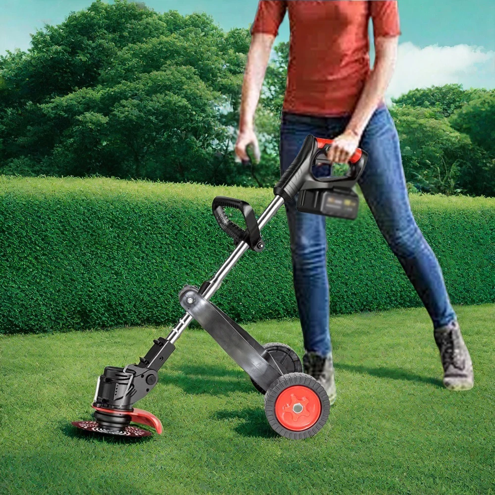 Universal Adjustable Lawn Mower Support Wheel Attachment Garden Grass Trimmer - Image 6