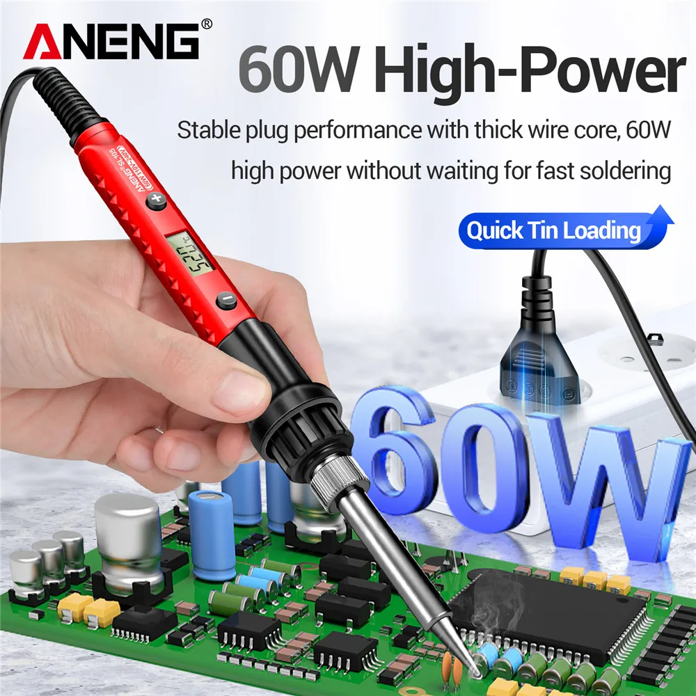 ANENG Electric Soldering Iron SL105 Digital Display Adjustable Temperature SL104 Adjustment Knob - Image 13