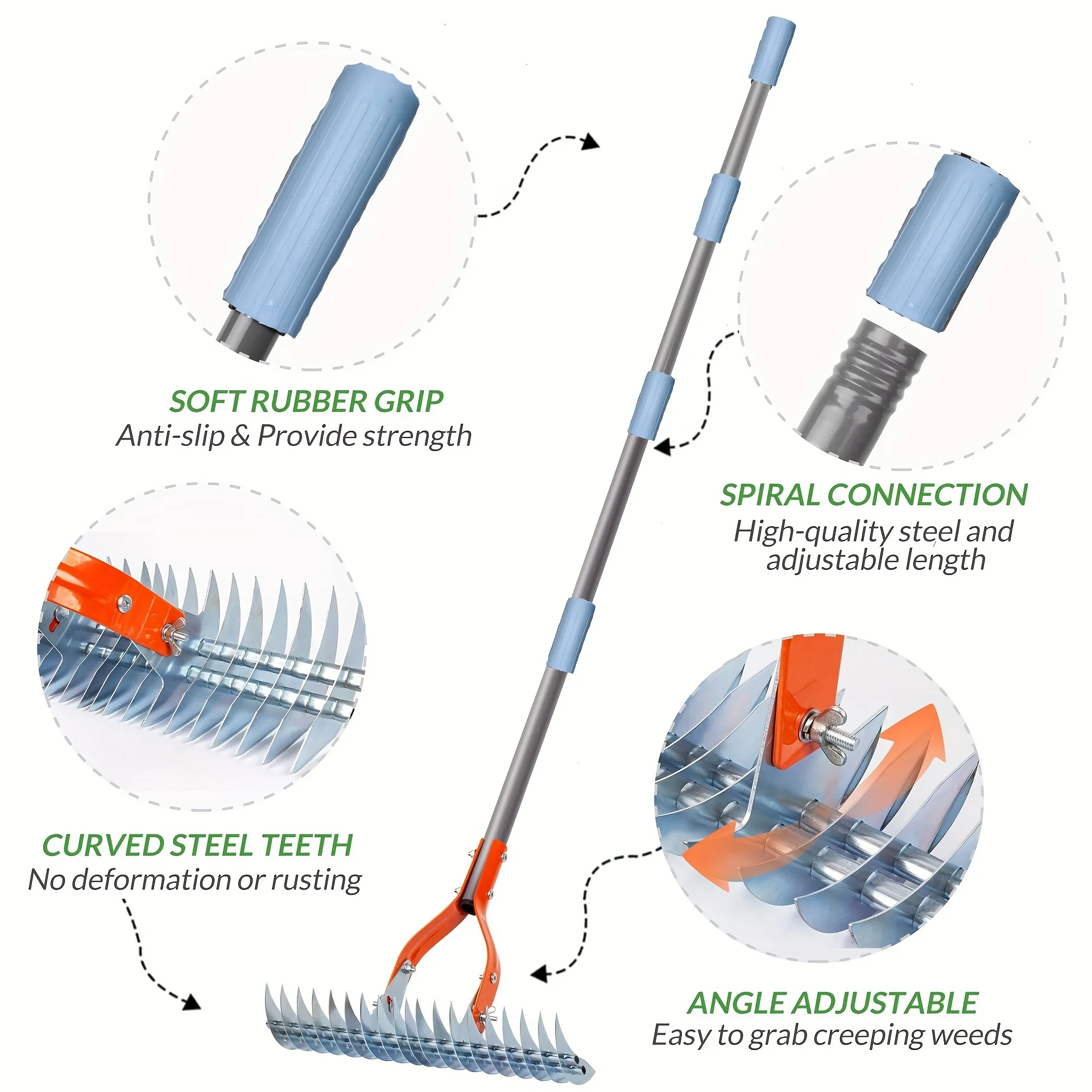 Lawn Thatching Rake Robust Dethatcher Rake - Image 2