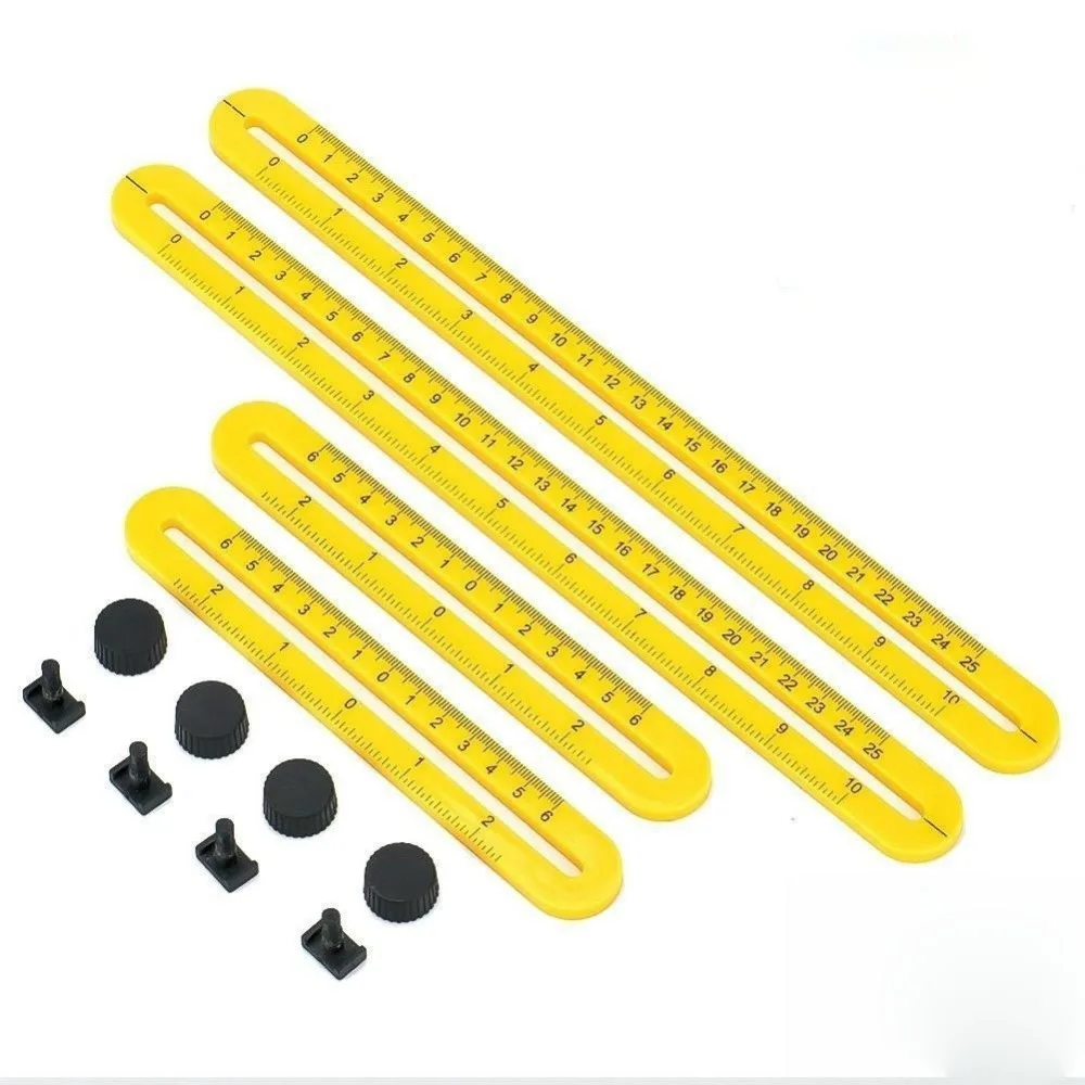 Protractor Multi Angle Ruler Template 4 Folding Angle Measuring Tool - Image 3
