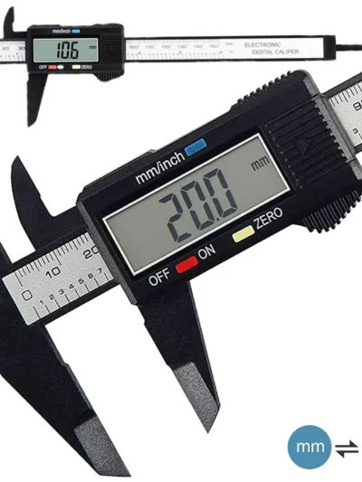 150mm 100mm Electronic Digital Caliper Carbon Fiber Dial Vernier Caliper Gauge Micrometer