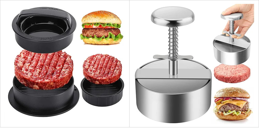 1pc Hamburger Press Stuffed Burger Press Plastic Meat Grill Party BBQ Burger Maker - Image 7