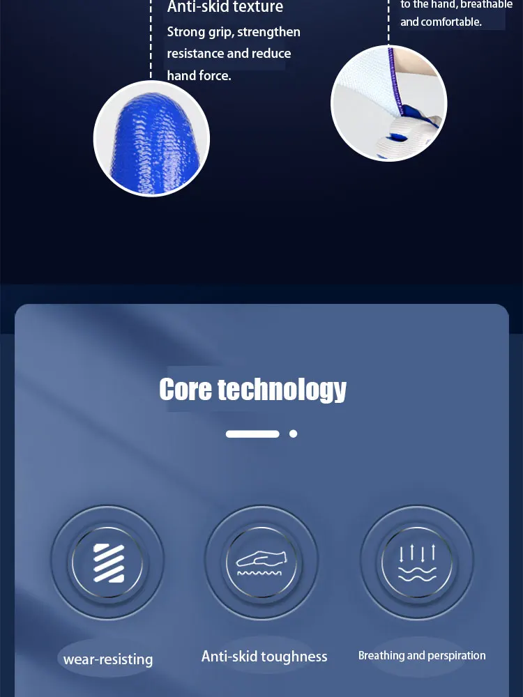 3 Pairs Of Non-slip Wear-resistant Breathable Nitrile Non-slip Work Gloves - Image 21